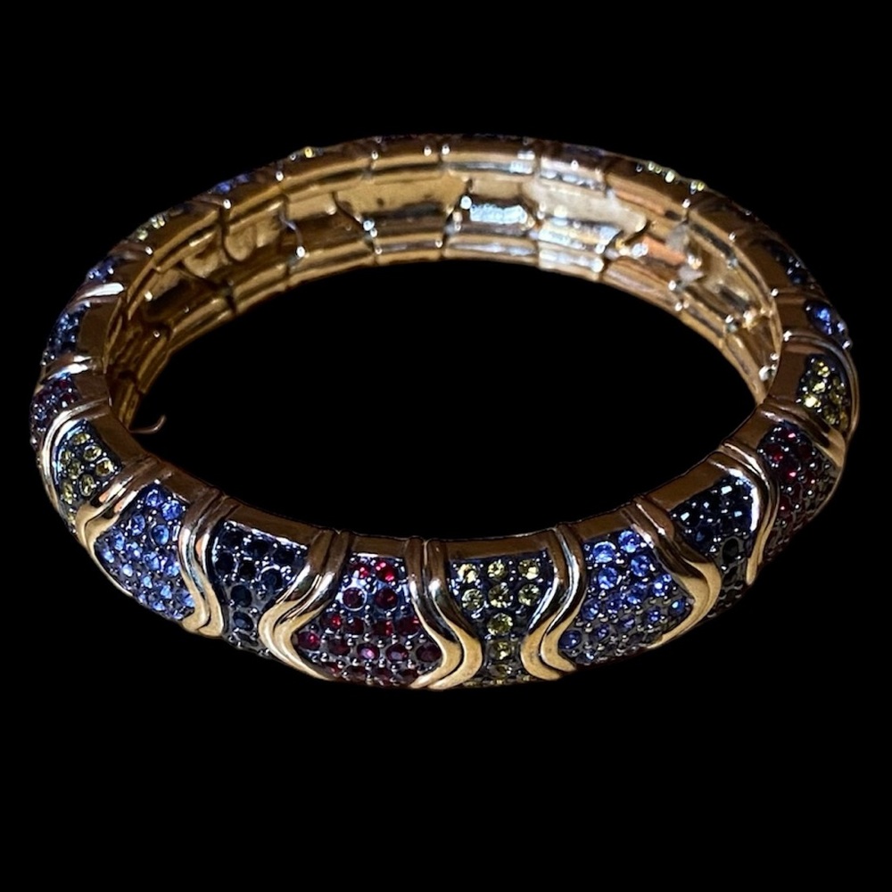 Rhinestone Studded Stretch Bracelet
